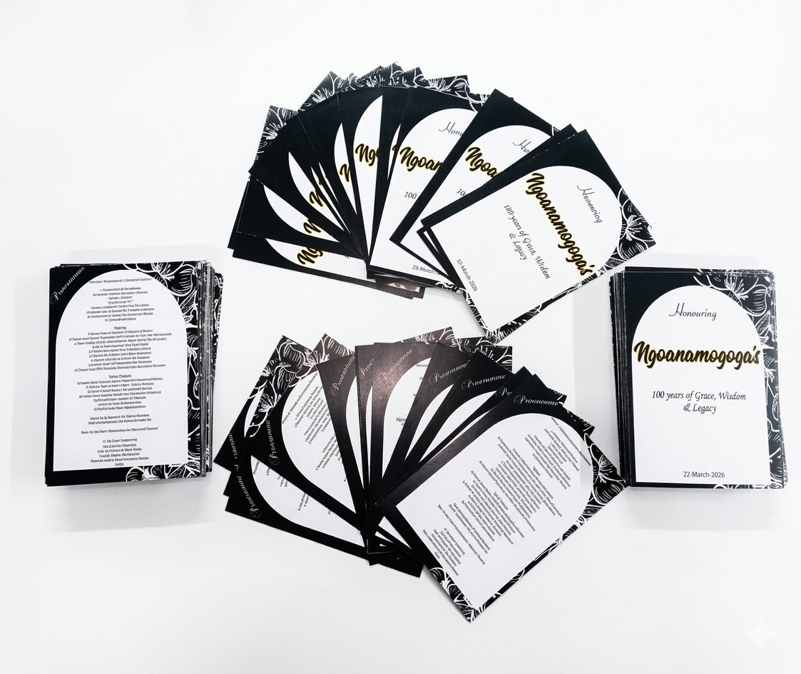 Classic A6 Event Programs