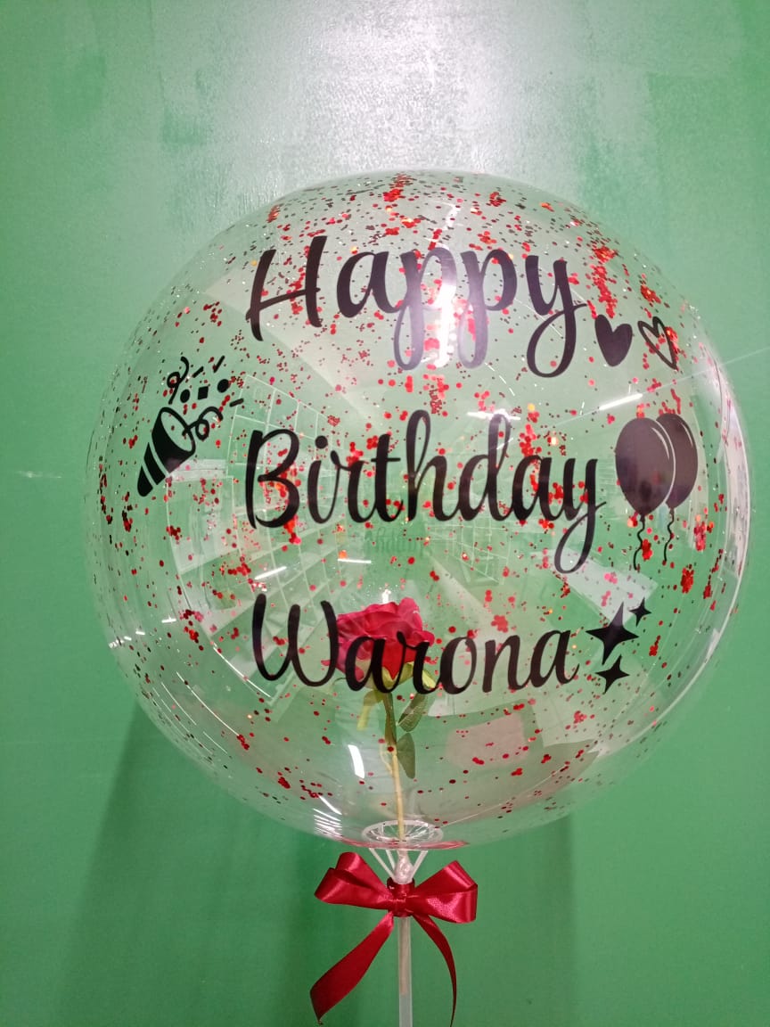 Rose Personalized Balloon