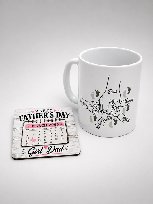 Dad's Keepsake Mug + Fridge Magnet