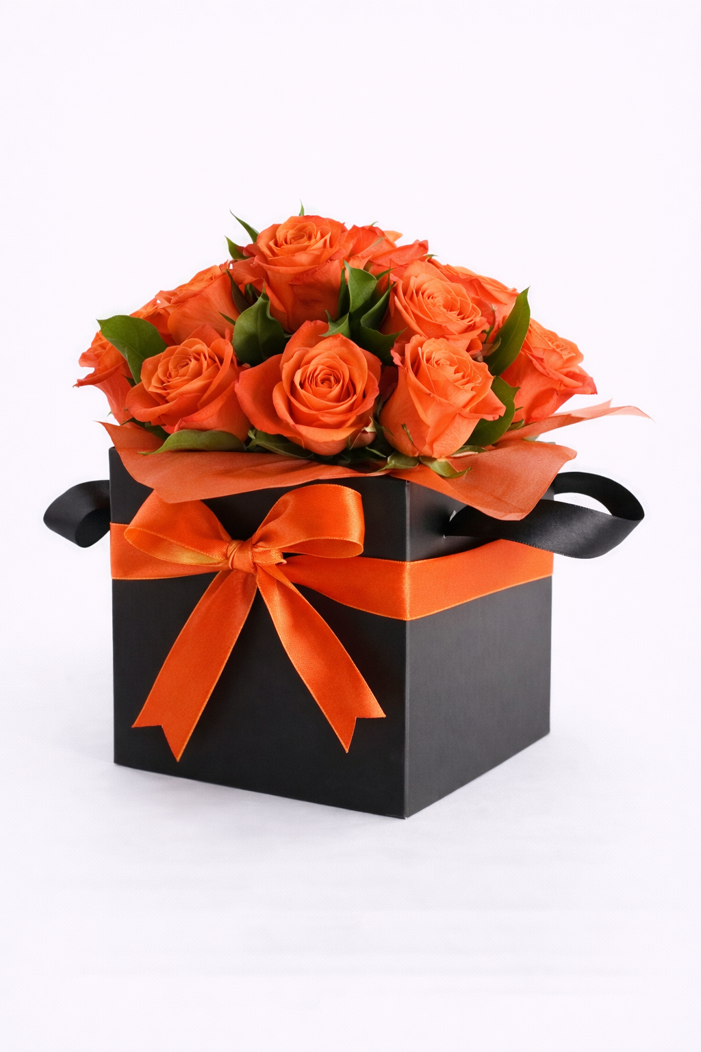 Boxed Coral Roses