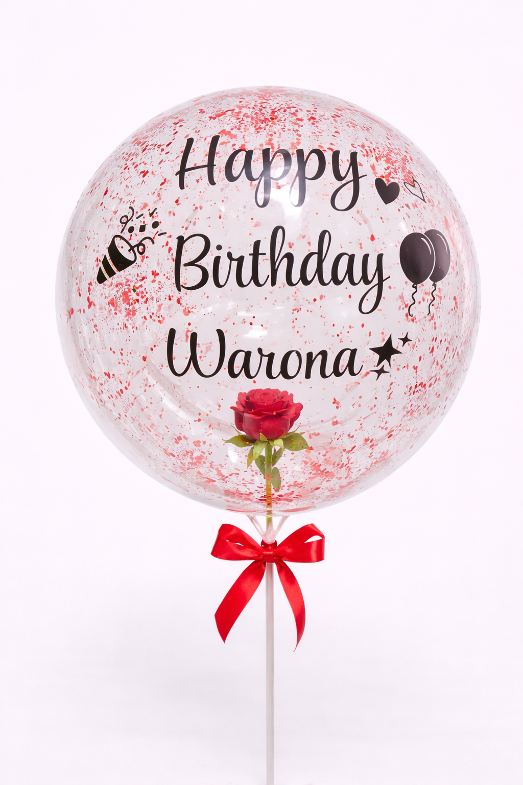 Rose Personalized Balloon