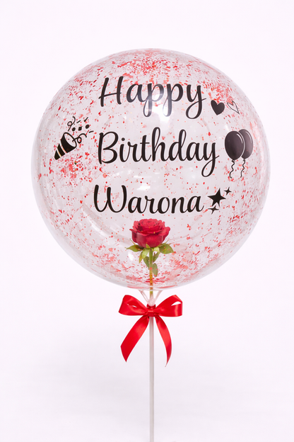 Rose Personalized Balloon