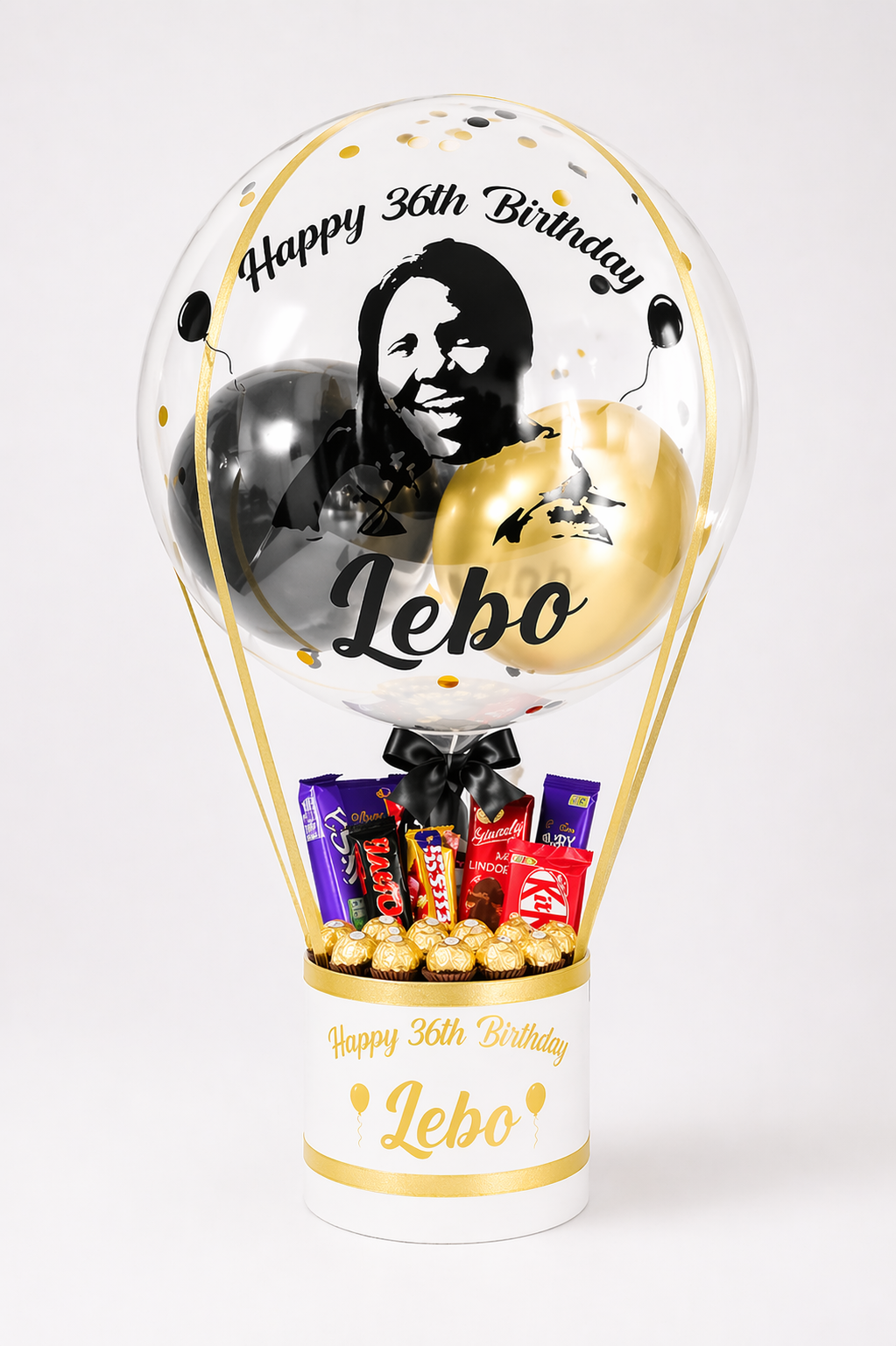 Chocolate Hamper With Face Illustration