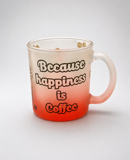 Personalized Frosted Glass mug