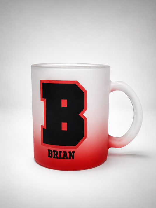 Personalized Frosted Glass mug
