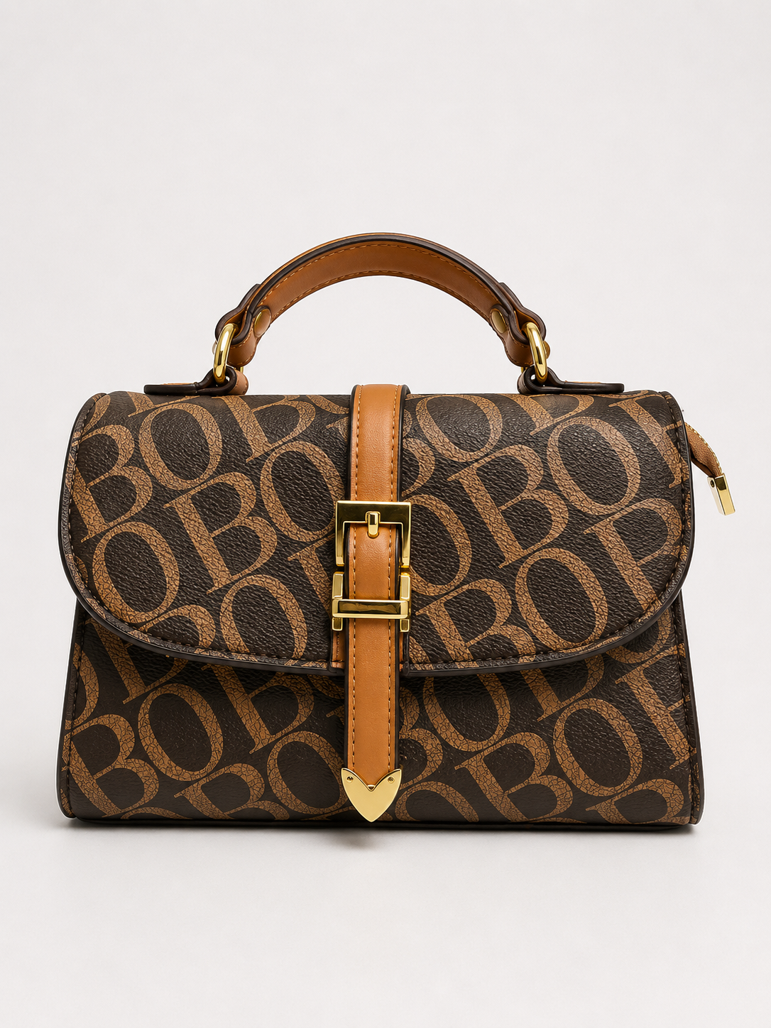 Satchel Bag with Vertical Belt – Sleek Sophistication Meets Practical Design