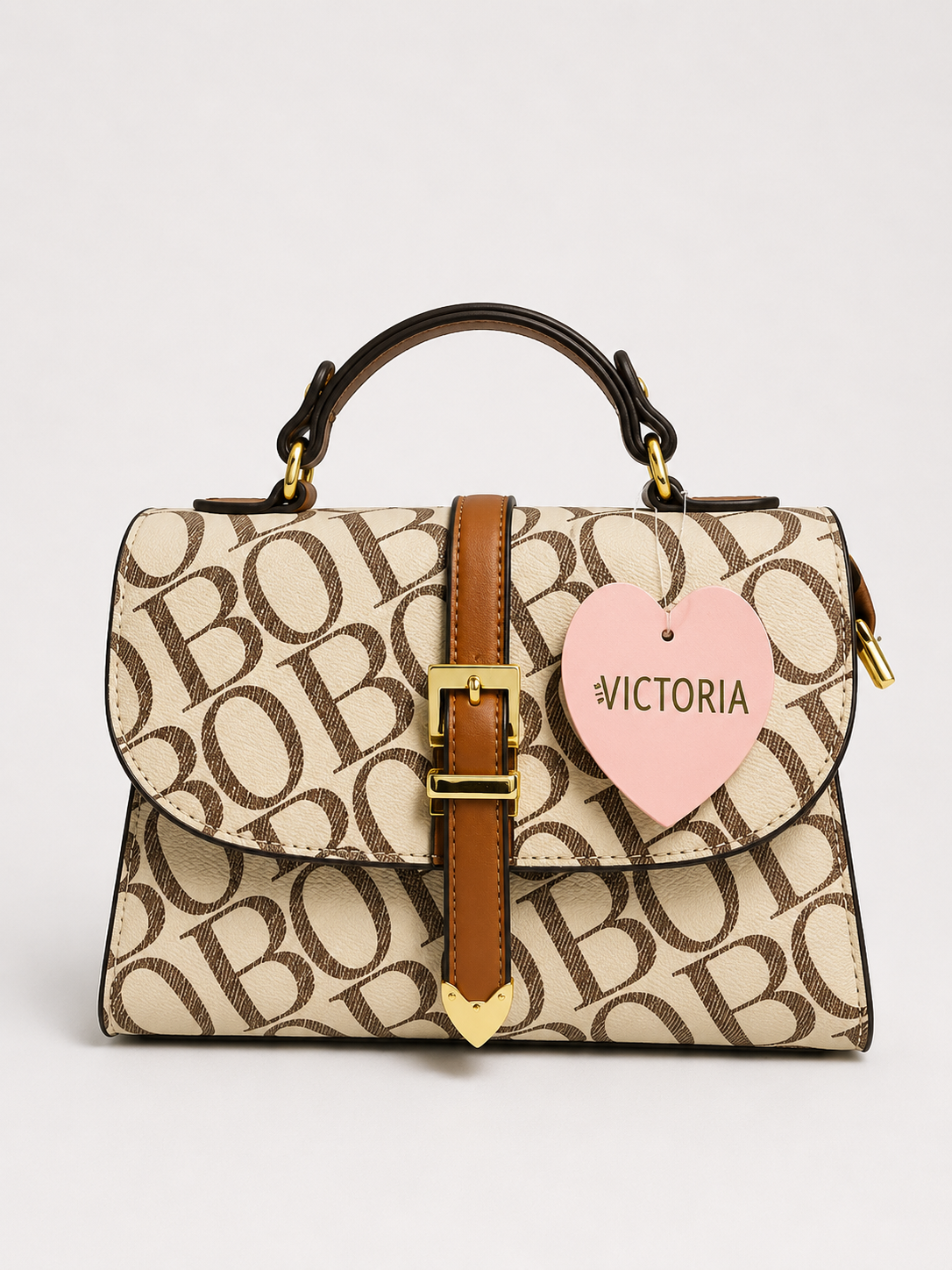 Satchel Bag with Vertical Belt – Sleek Sophistication Meets Practical Design