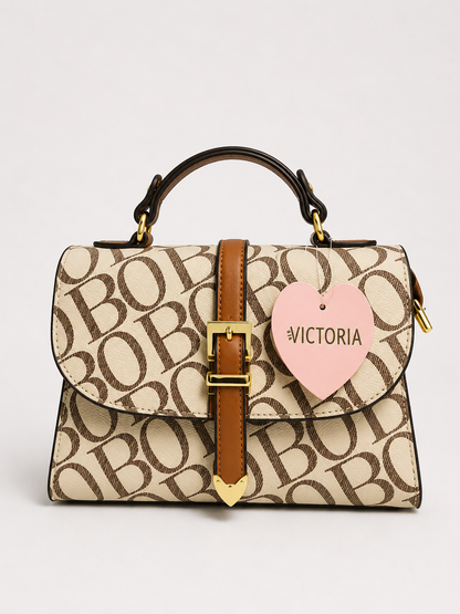 Satchel Bag with Vertical Belt – Sleek Sophistication Meets Practical Design