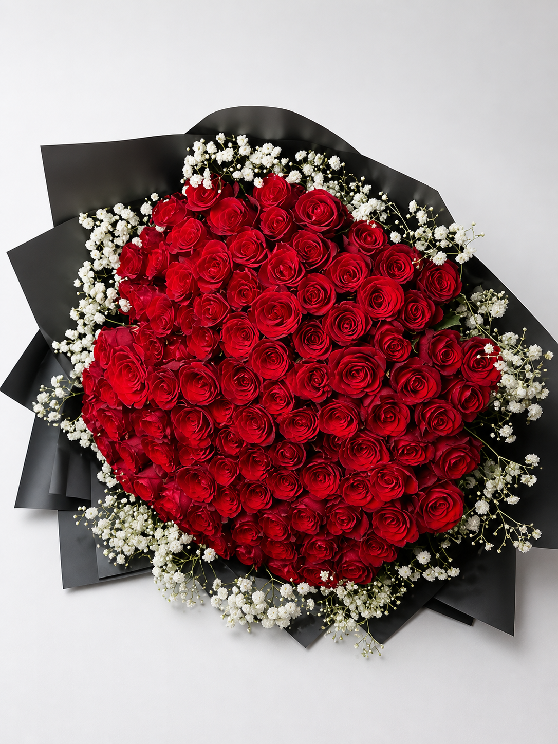100- Stems Of Red Roses