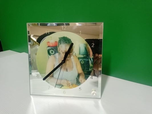 Timeless Memories: Personalized Glass Photo Clock