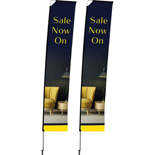 4m Telescopic Flying Banner (Set of 2)