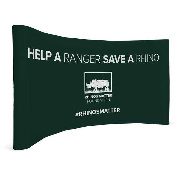 Legend Curved Banner Wall with Wings