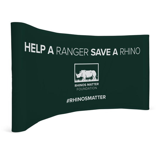 Legend Curved Banner Wall with Wings