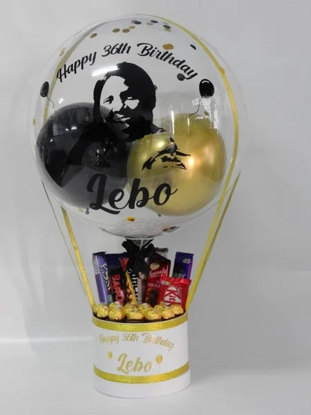 Chocolate Hamper With Face Illustration