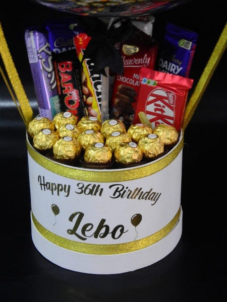 Chocolate Hamper With Face Illustration