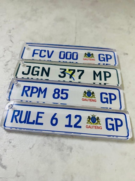 Number Plate Keyholder
