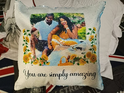 Sequined Cushion