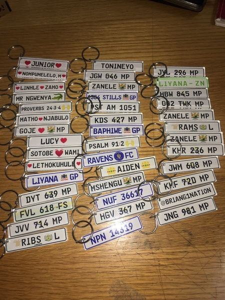 Number Plate Keyholder