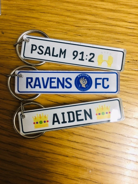 Number Plate Keyholder