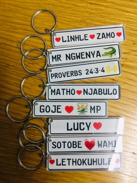 Number Plate Keyholder