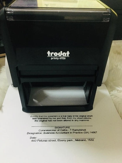 Trodat Printy 4926 Self-Inking Stamp