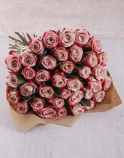 Rose Bouquet in Craft paper