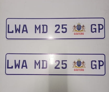 Personalized Number Plate