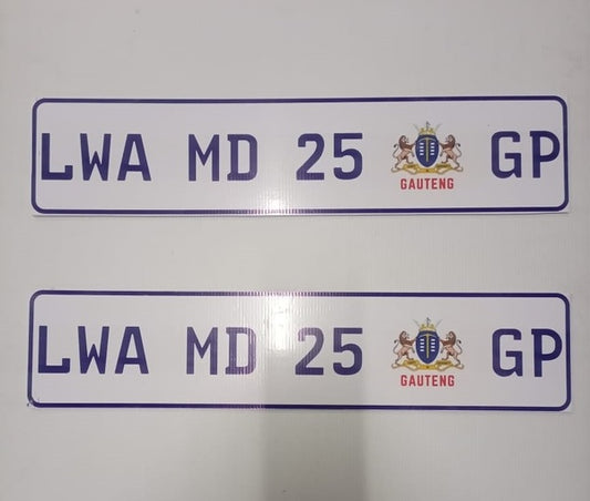 Personalized Number Plate