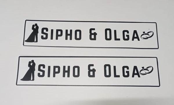 Personalized Number Plate