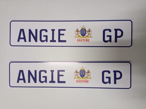 Personalized Number Plate