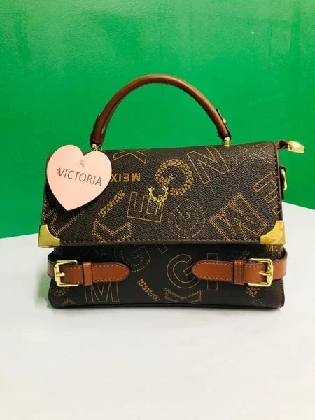 Satchel Bag with Horizontal Belts – Classic Elegance with a Modern Twist