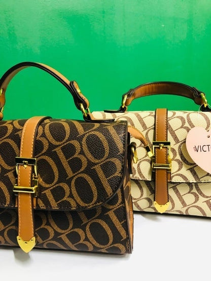 Satchel Bag with Vertical Belt – Sleek Sophistication Meets Practical Design