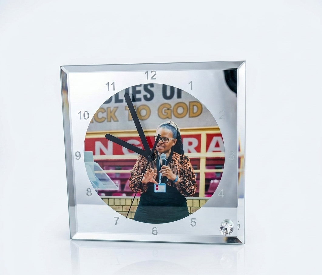 Timeless Memories: Personalized Glass Photo Clock