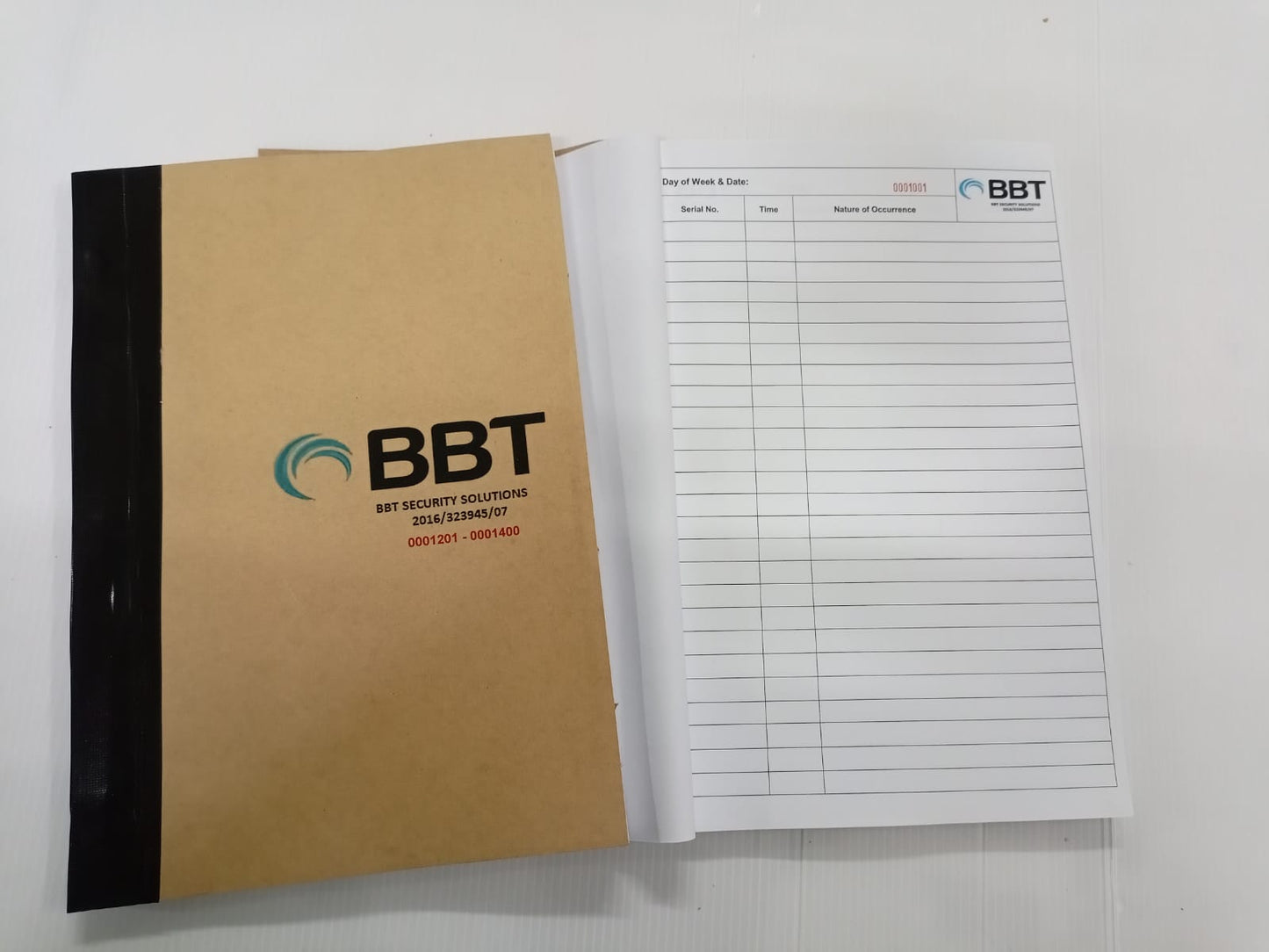 Security Occurrence Book (A4 Size)