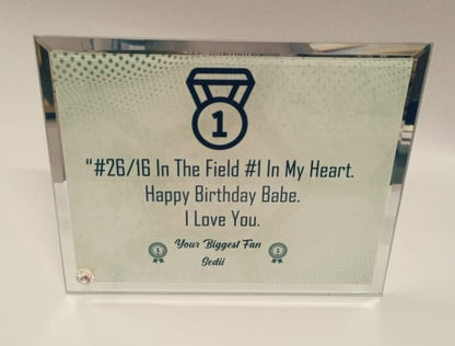 Glass Photo Frame with Mirror edge 178 x 228mm