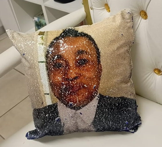 Sequined Cushion
