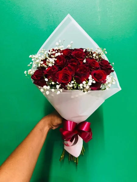 Radiant Red Rose and Million Star Bouquet
