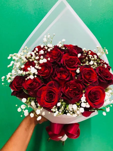 Radiant Red Rose and Million Star Bouquet
