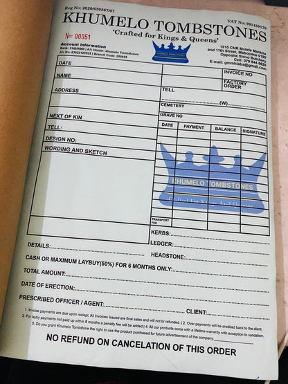 Duplicate NCR Books